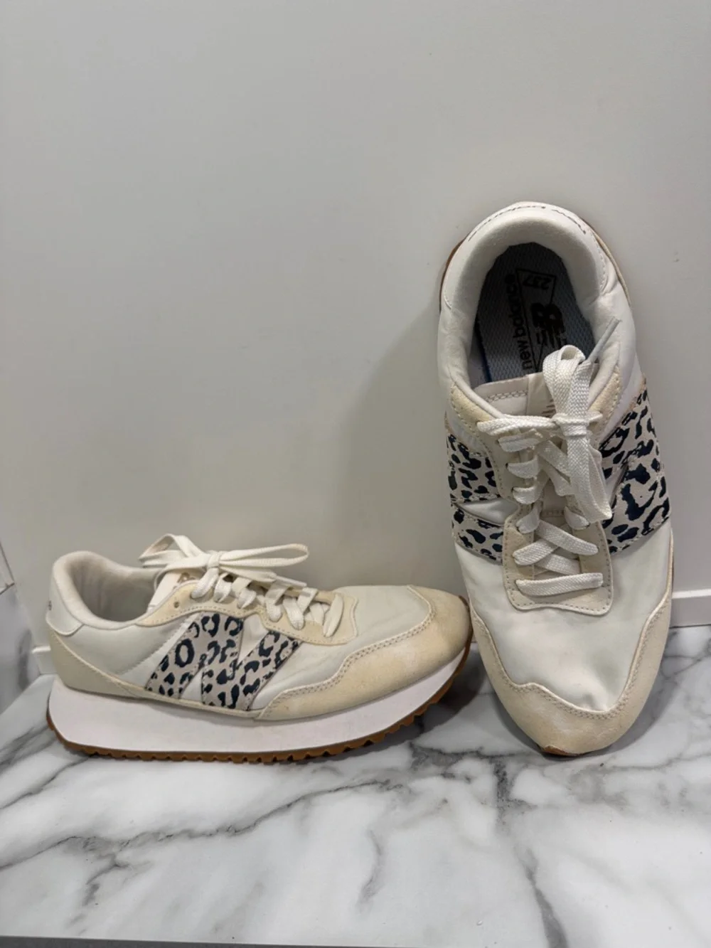 New Balance 237 Sea Salt Leopard Womens Size 10 Low Top Shoes Sneakers - Picture 4 of 10